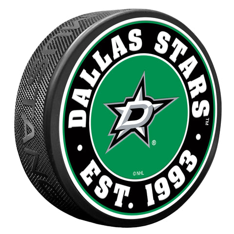Dallas Stars Established Textured Puck