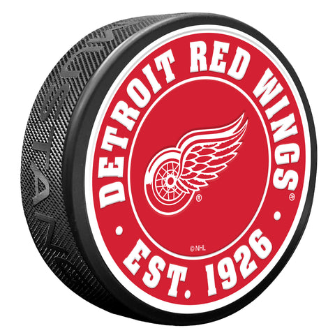Detroit Red Wings Established Textured Puck