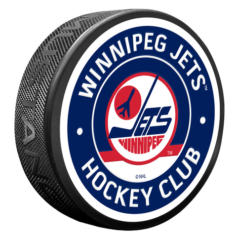 Winnipeg Jets Vintage Textured Puck