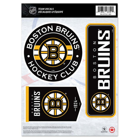 Boston Bruins Fan Decal Set - 8