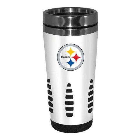Pittsburgh Steelers White Huntsville Travel Mug