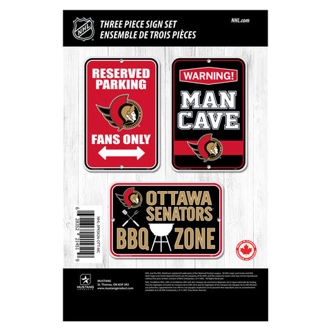 Ottawa Senators 3 Pack Mini Sign Set
