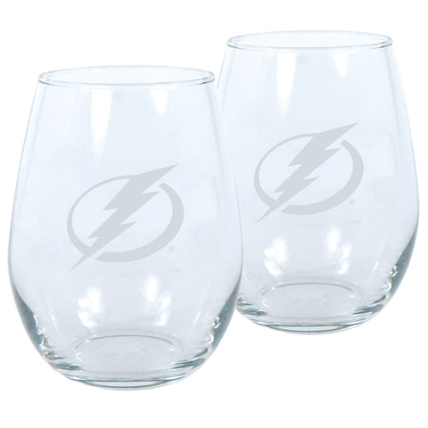 Tampa Bay Lightning 2pk Wine Glass Set