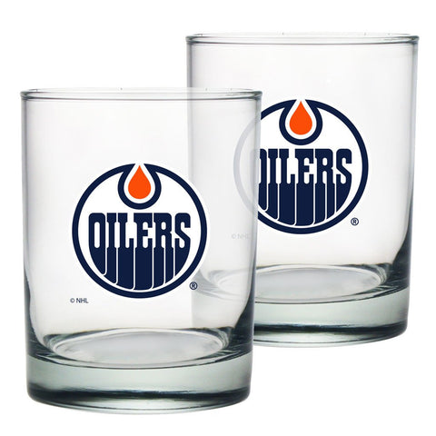 Edmonton Oilers Rocks Glass Set