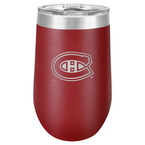 Montreal Canadiens 16oz Polar Stemless Wine- Red