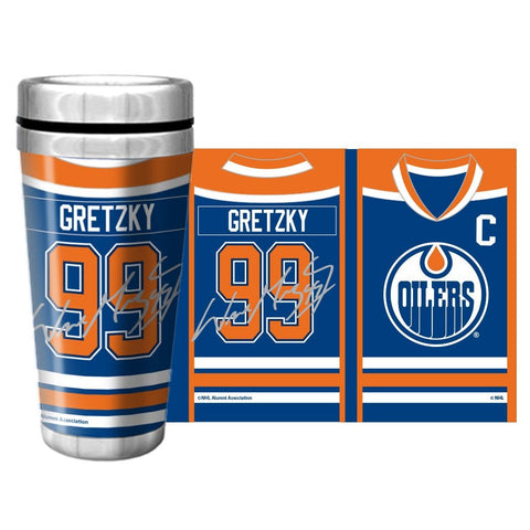 NHLAL Edmonton Oilers 16oz. Travel Mug Full Wrap - Gretzky
