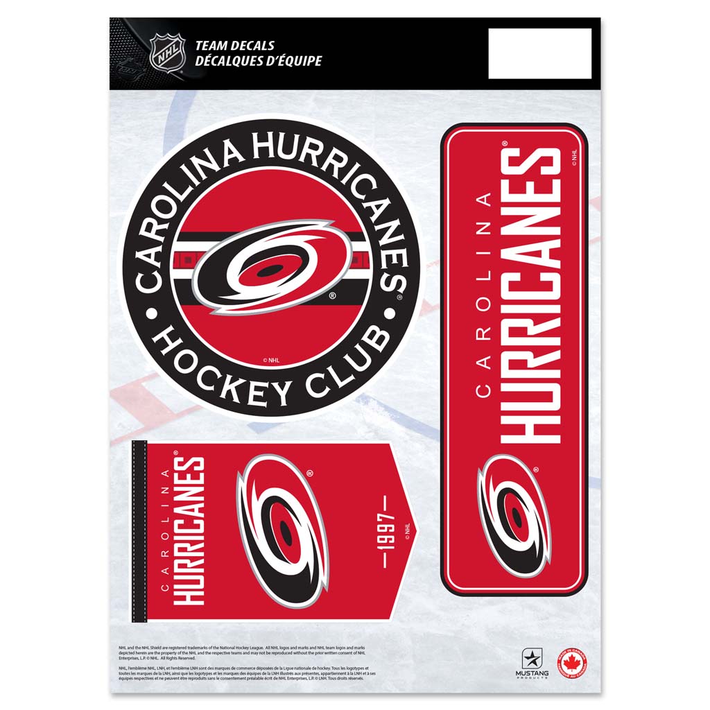 Carolina Hurricanes Fan Decal Set - 8