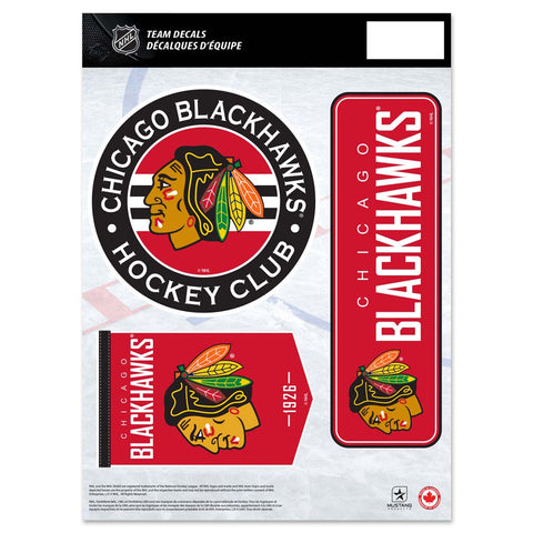 Chicago Blackhawks Fan Decal Set - 8