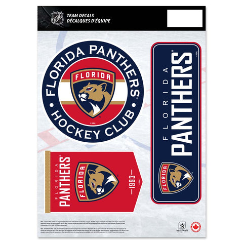 Florida Panthers Fan Decal Set - 8