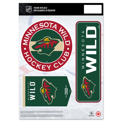 Minnesota Wild Fan Decal Set - 8