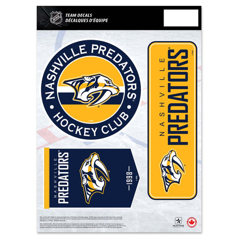 Nashville Predators Fan Decal Set - 8