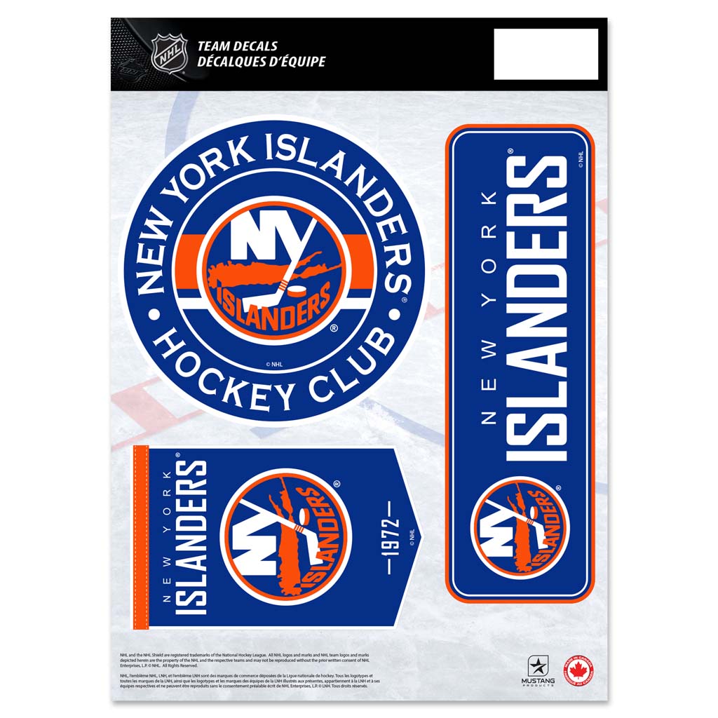 New York Islanders Fan Decal Set - 8