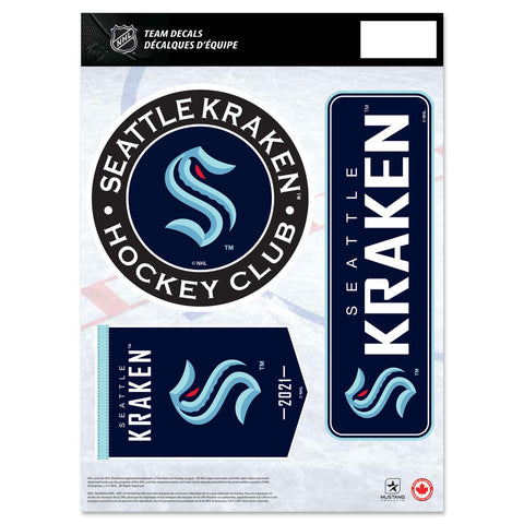 Seattle Kraken Fan Decal Set - 8