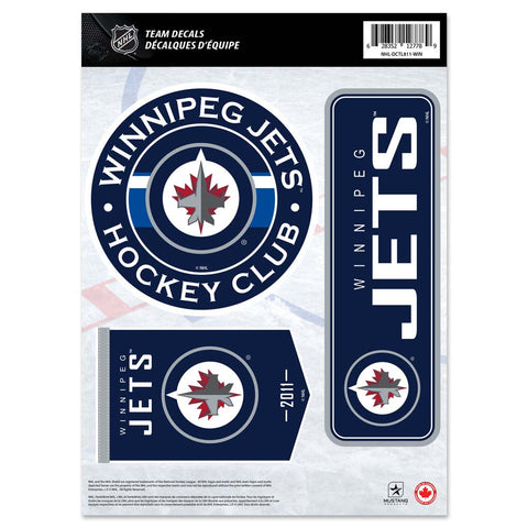 Winnipeg Jets Fan Decal Set - 8