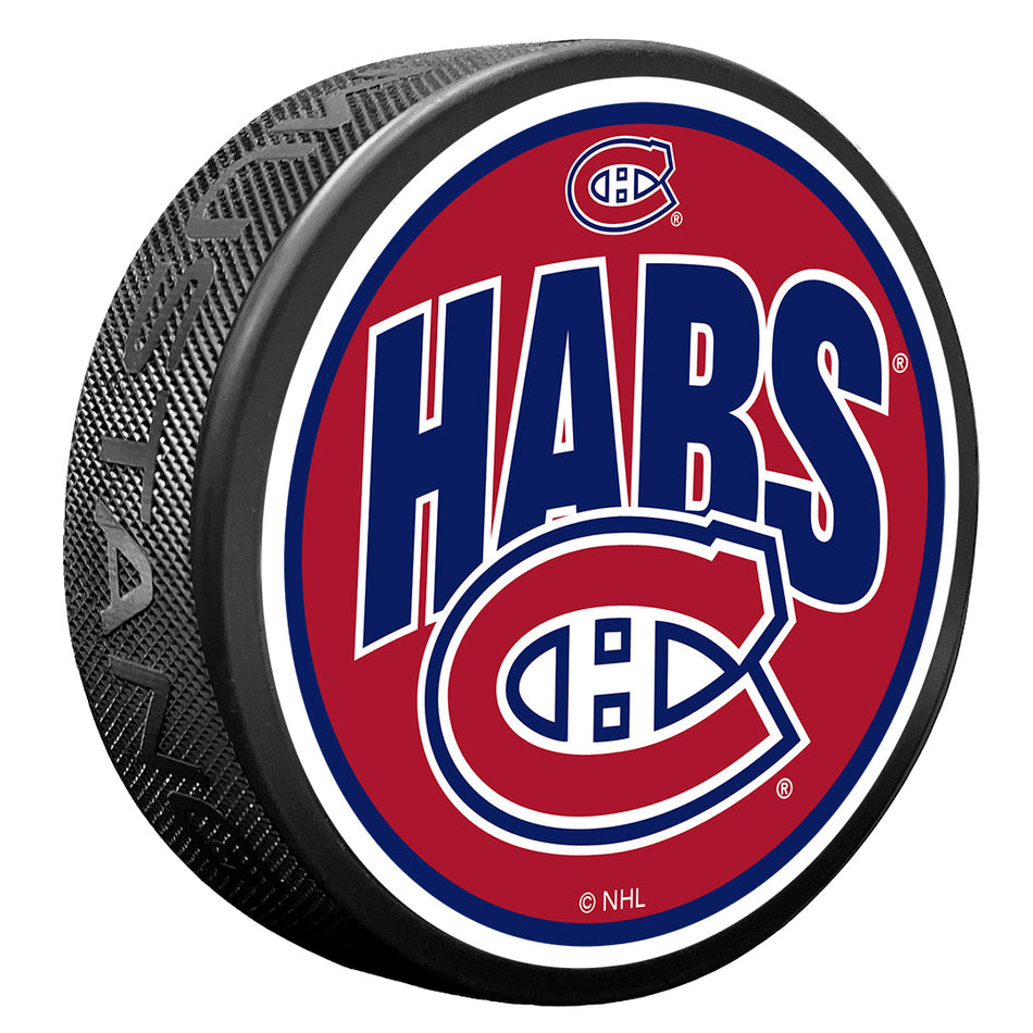 Textured Puck | Montreal Canadiens | Wordmark