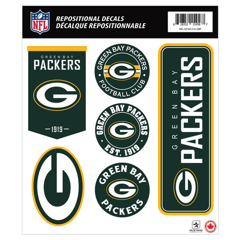 Green Bay Packers Fan Decal Set - 12