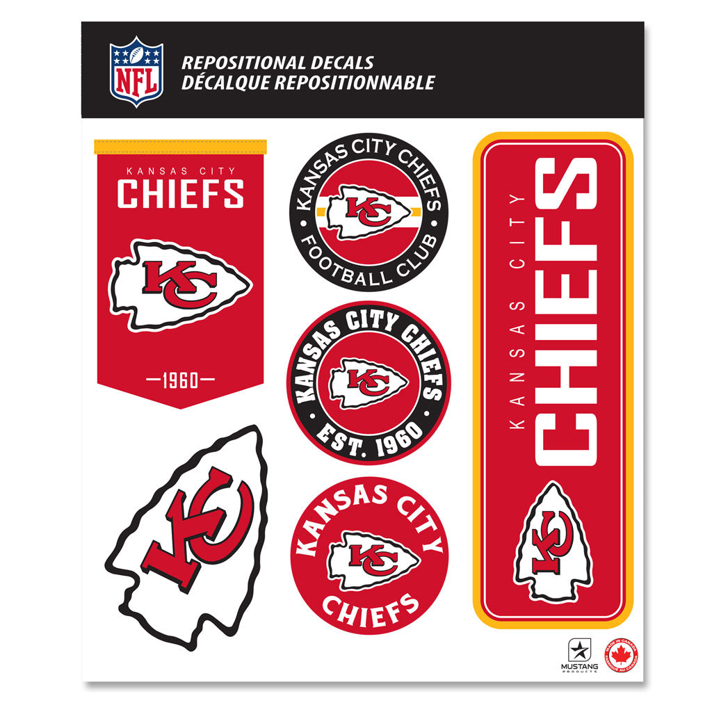 Kansas City Chiefs Fan Decal Set - 12