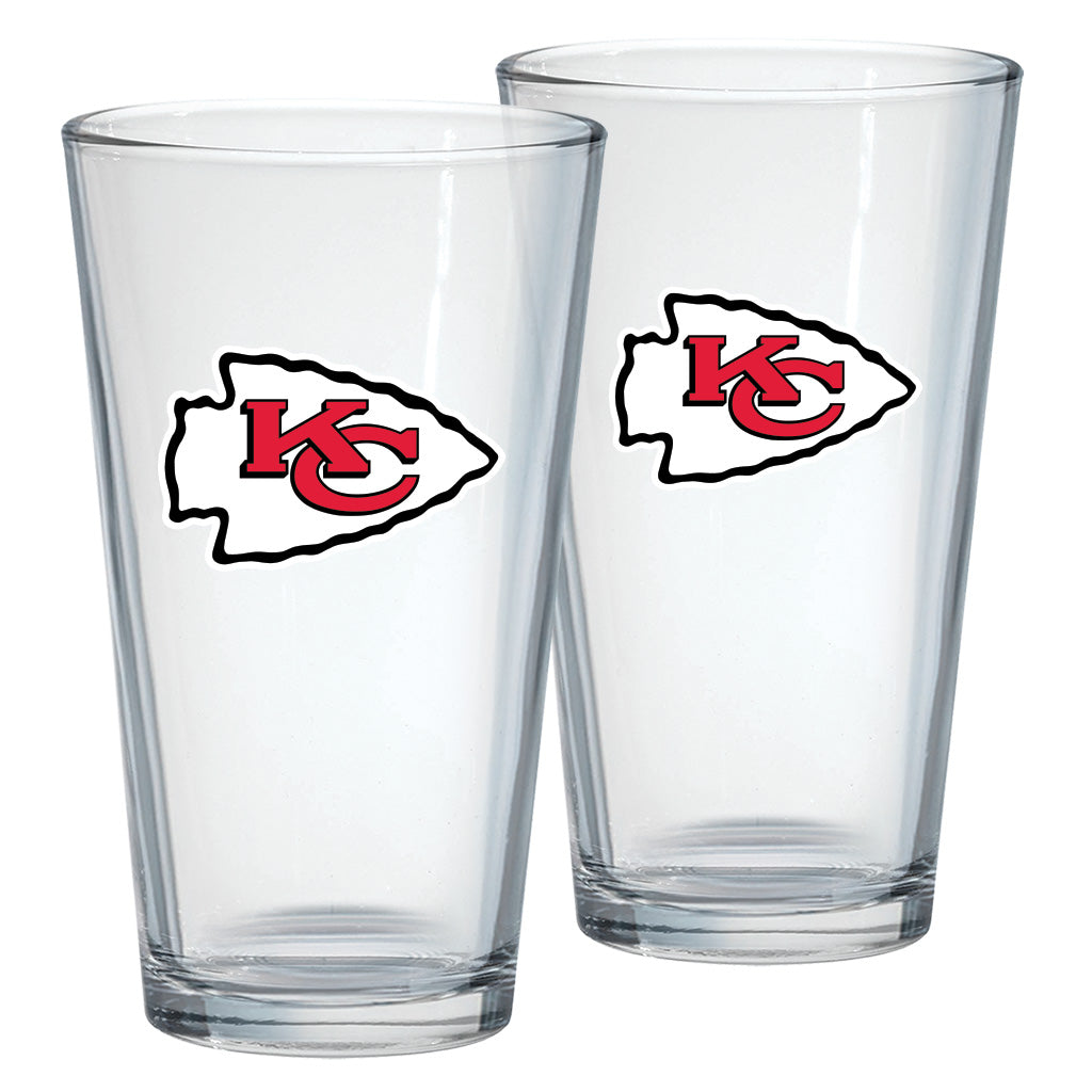 Kansas City Chiefs 2pk Mixing Glasses