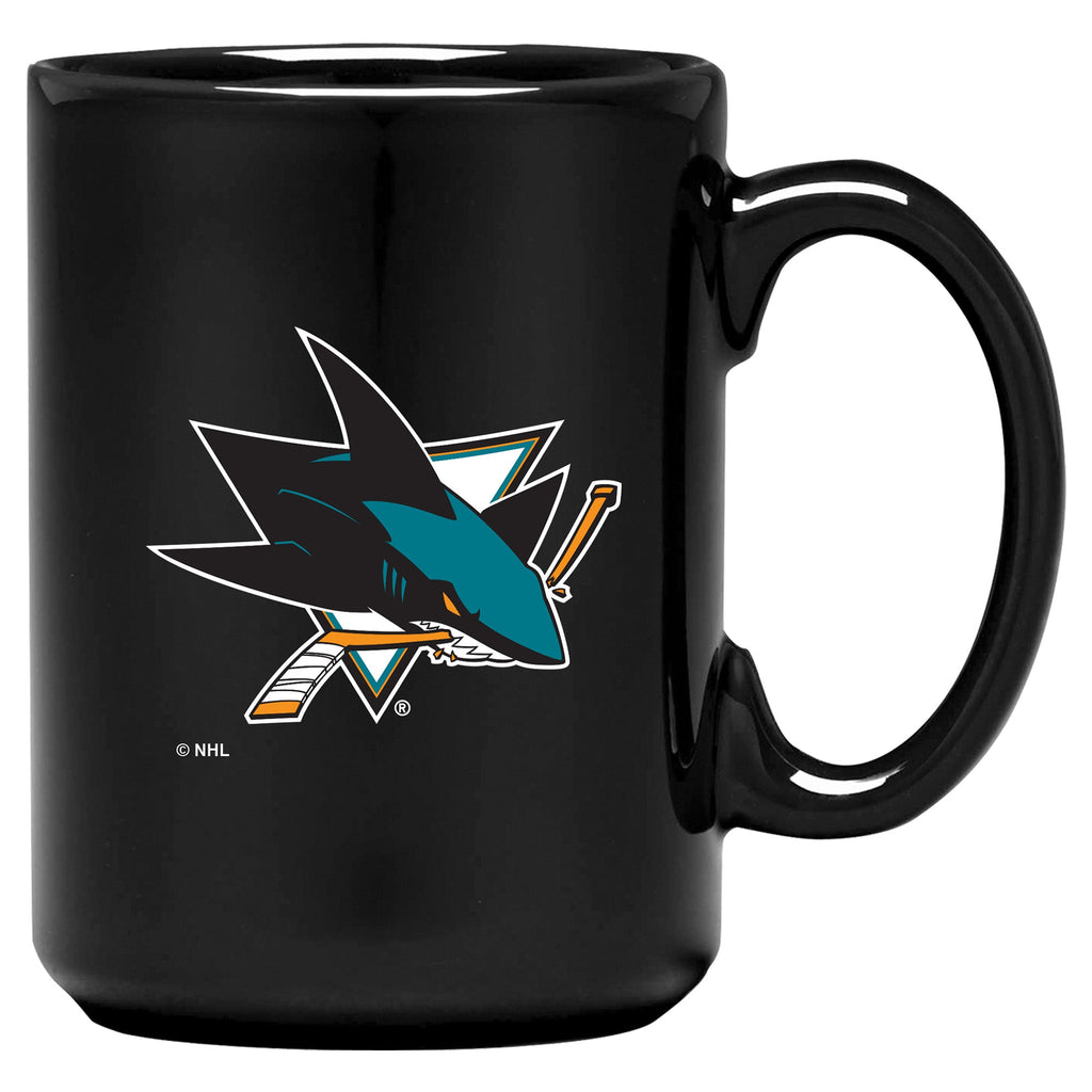 San Jose Sharks Black El Grande Mug