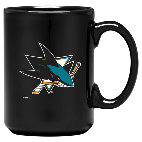 San Jose Sharks Black El Grande Mug