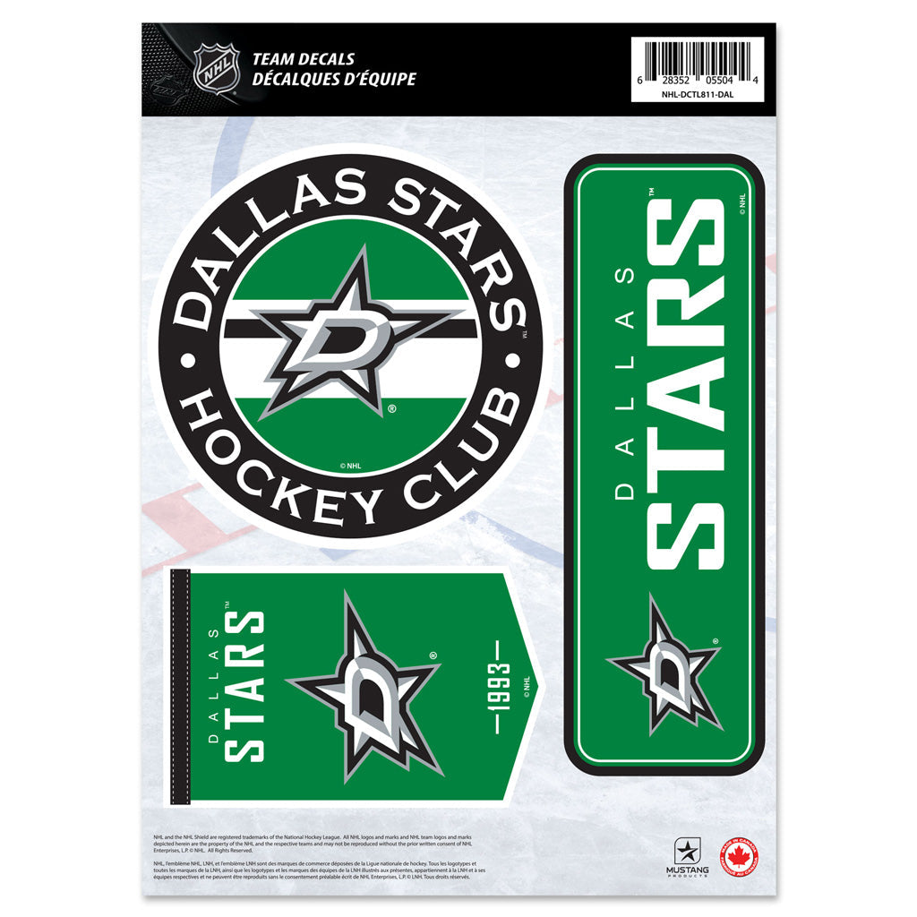 Dallas Stars Fan Decal Set - 8