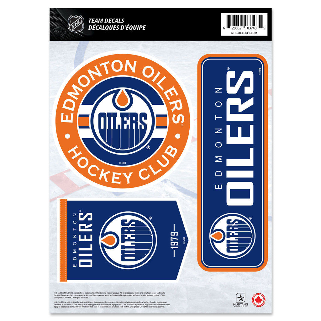 Edmonton Oilers Fan Decal Set 8