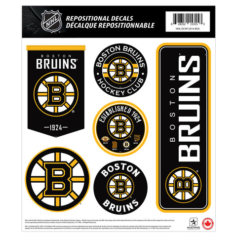 Boston Bruins Fan Decal Set - 12