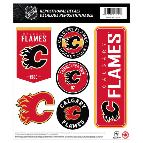 Calgary Flames Fan Decal Set - 12