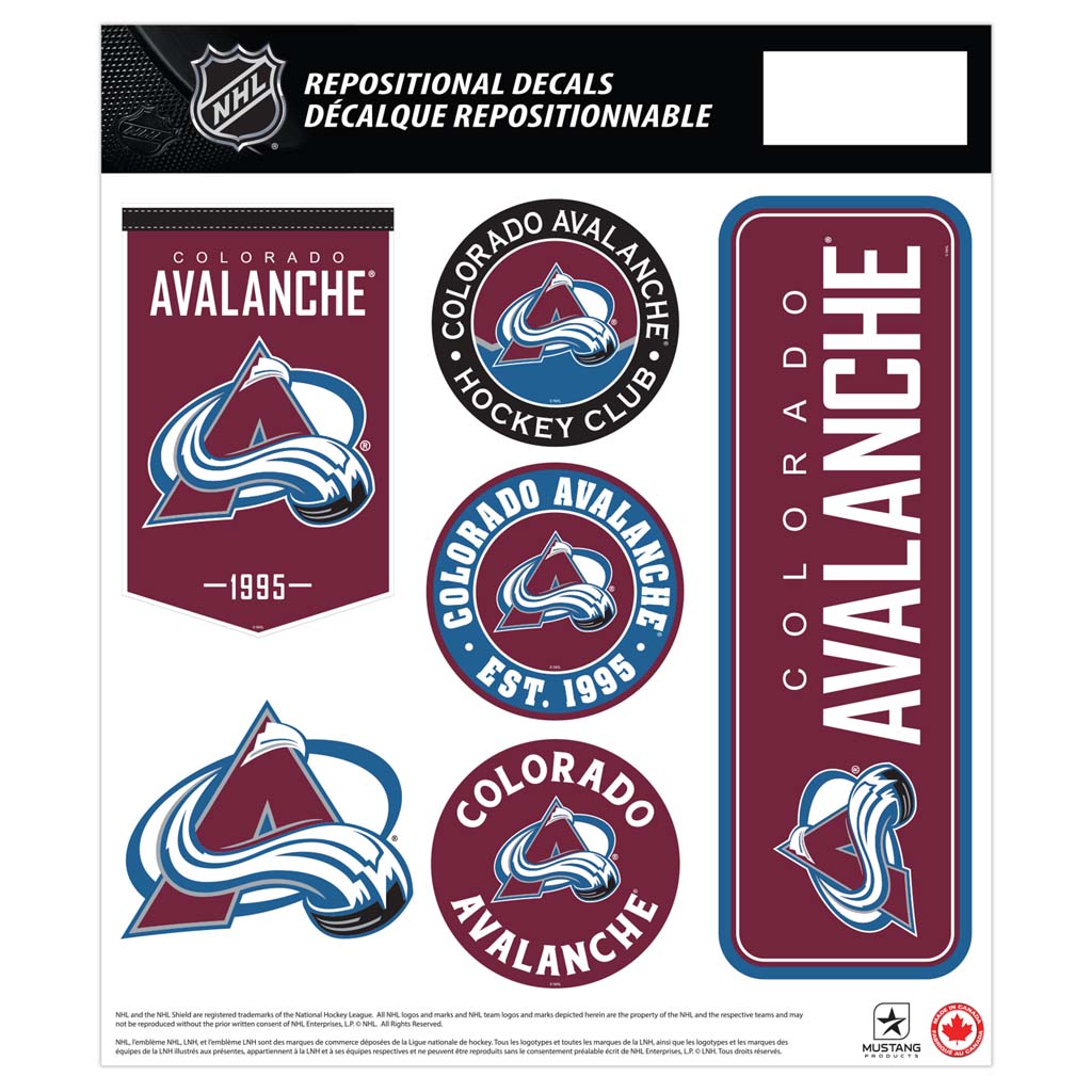 Colorado Avalanche Fan Decal Set - 12