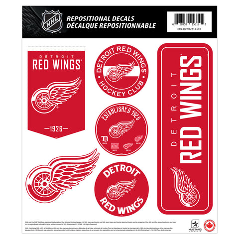 Detroit Red Wings Fan Decal Set - 12