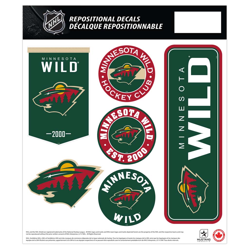 Minnesota Wild Fan Decal Set - 12