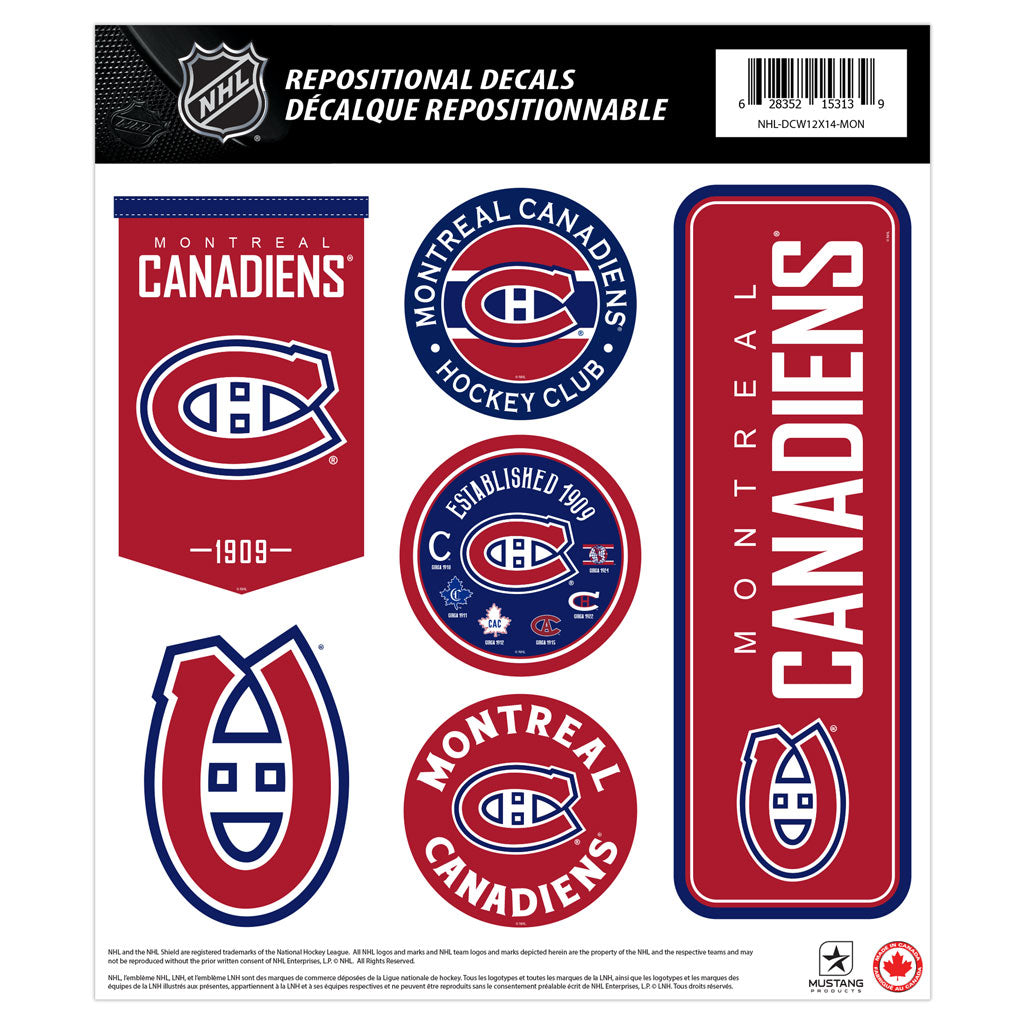 Montreal Canadiens Fan Decal Set - 12