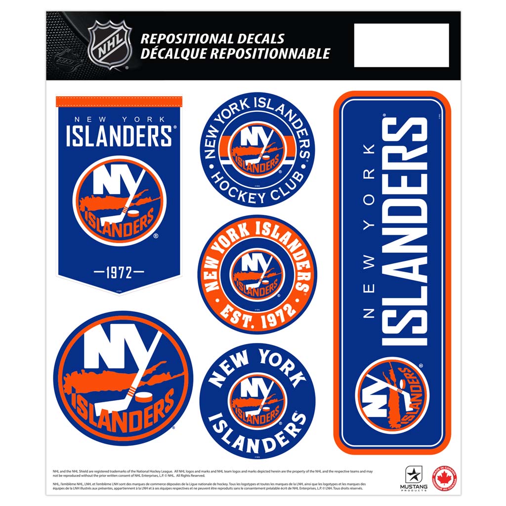 New York Islanders Fan Decal Set - 12