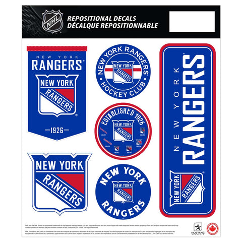 New York Rangers Fan Decal Set - 12