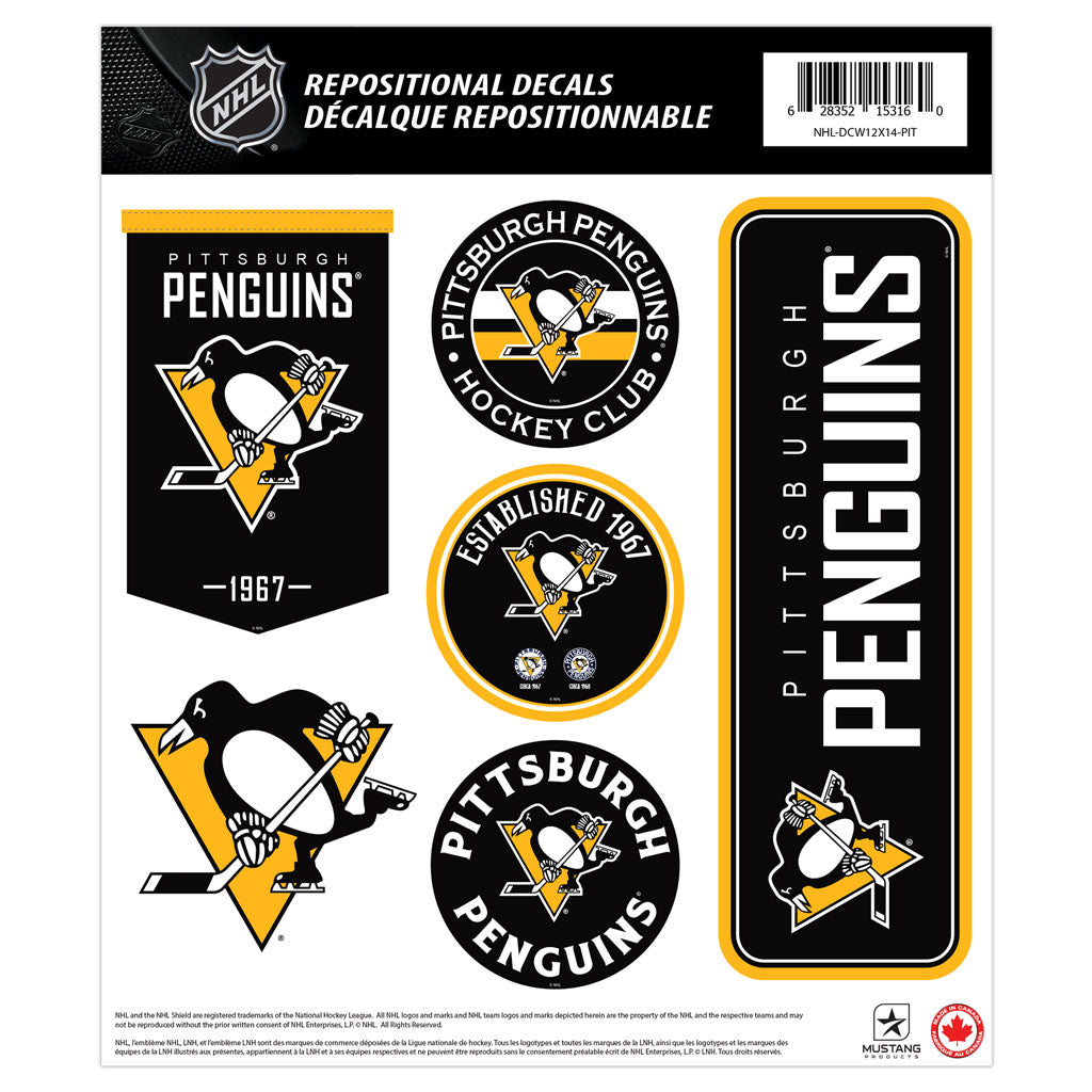 Pittsburgh Penguins Fan Decal Set - 12