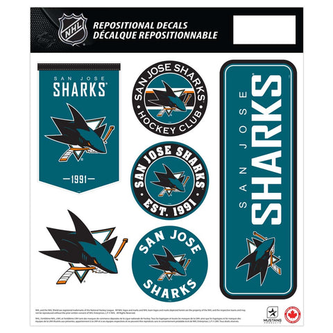 San Jose Sharks Fan Decal Set - 12