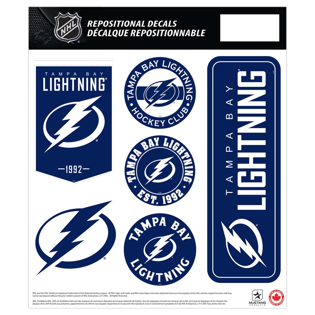 Tampa Bay Lightning Fan Decal Set - 12