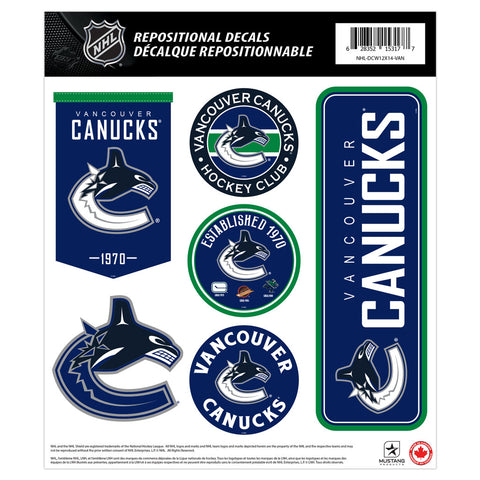 Vancouver Canucks Fan Decal Set - 12