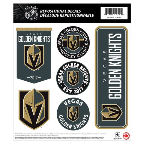 Vegas Golden Knights Fan Decal Set - 12