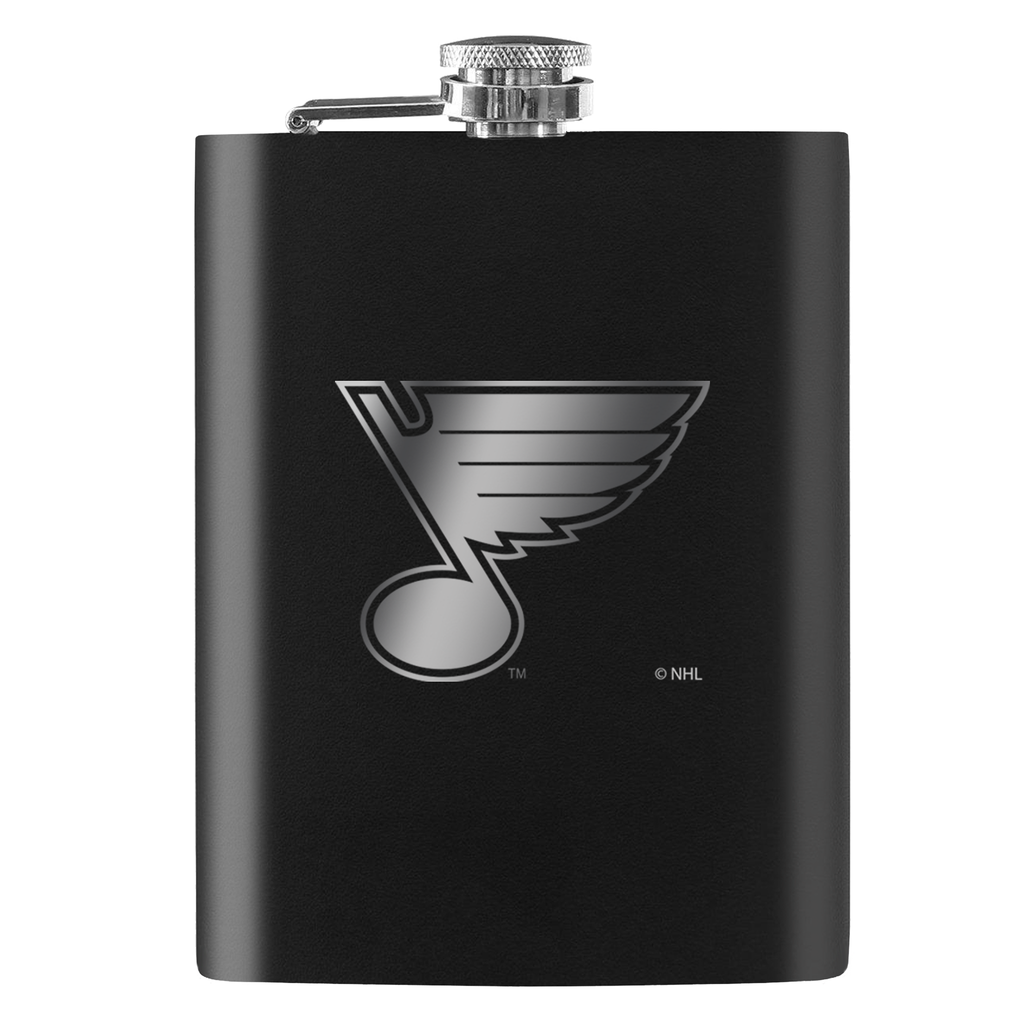 St. Louis Blues 8oz Laser Etched Flask