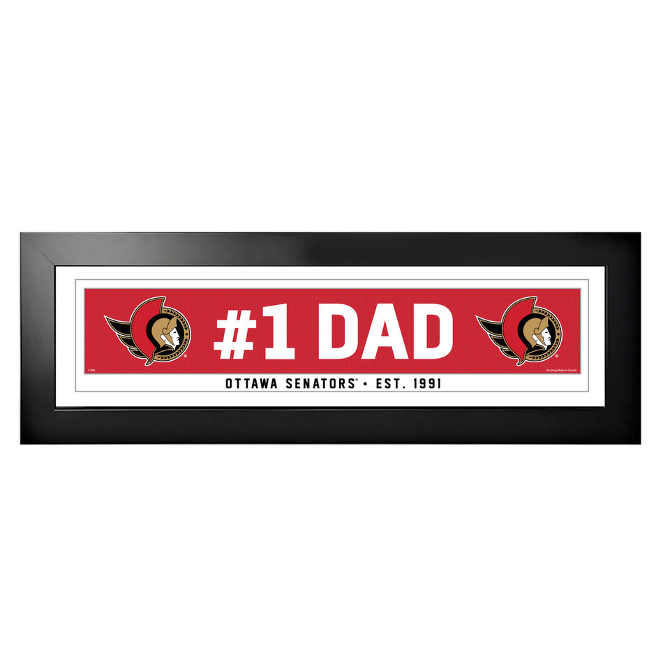 6" x 22" Frame | Ottawa Senators | #1 Dad