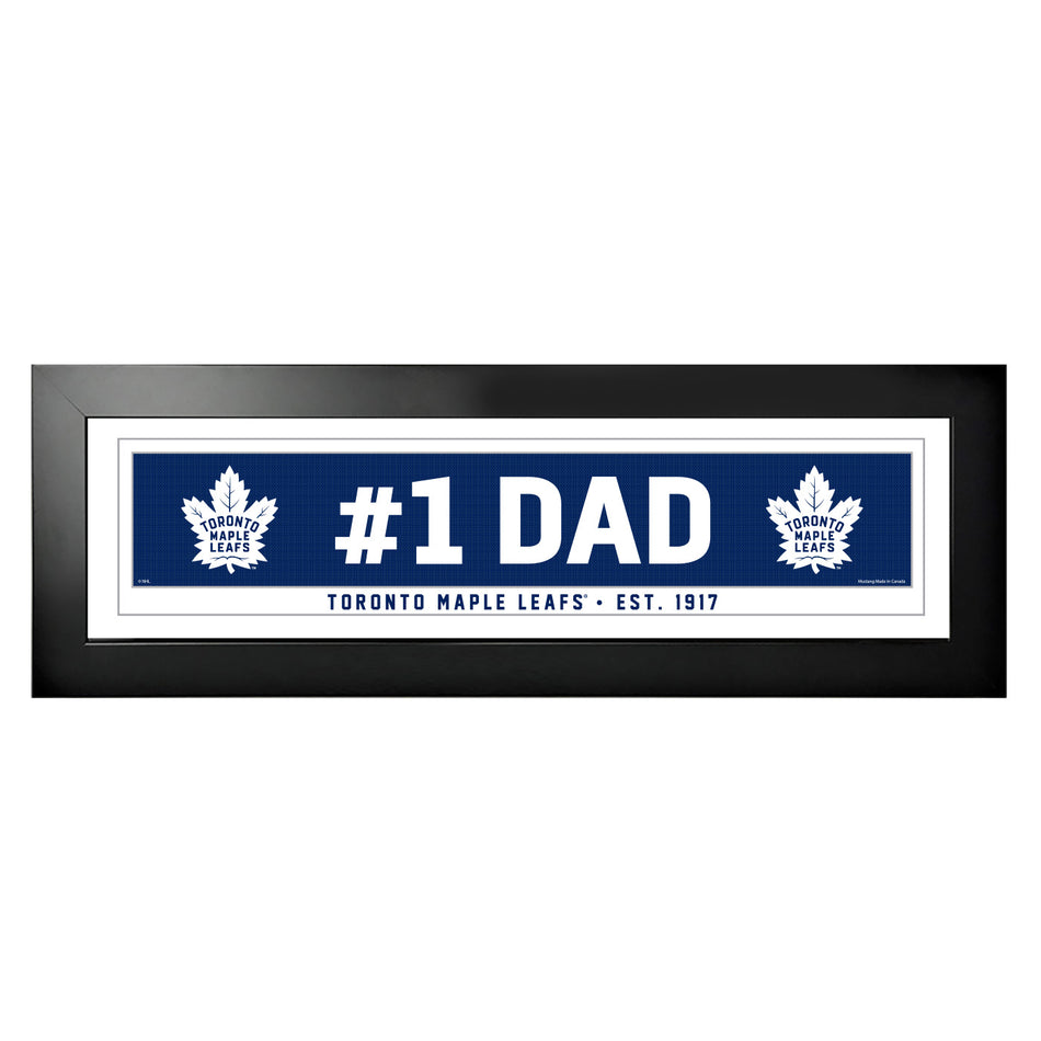 6" x 22" Frame | Toronto Maple Leafs | #1 Dad