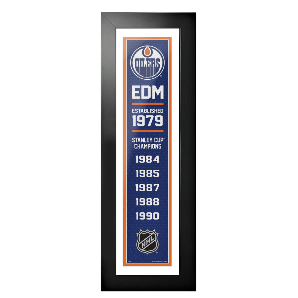 6" x 22" Frame | Edmonton Oilers | Dynasty