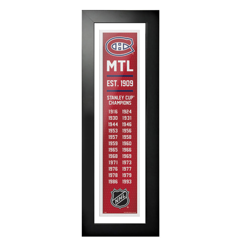 6" x 22" Frame | Montreal Canadiens | Dynasty