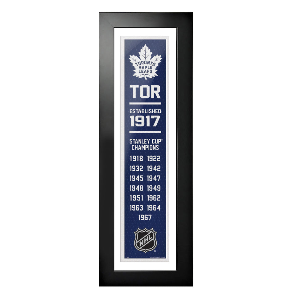 6" x 22" Frame | Toronto Maple Leafs | Dynasty