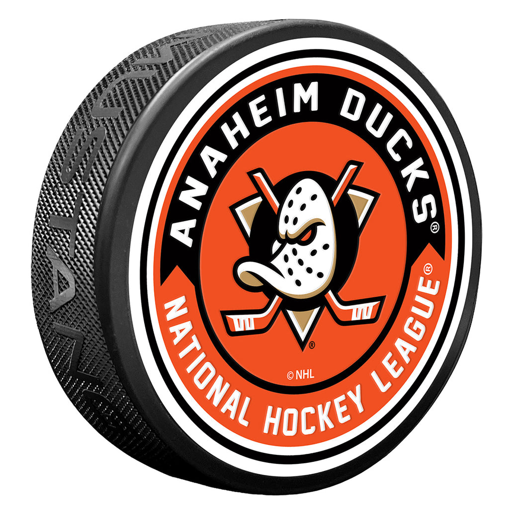 Anaheim Ducks Arrow Textured Puck