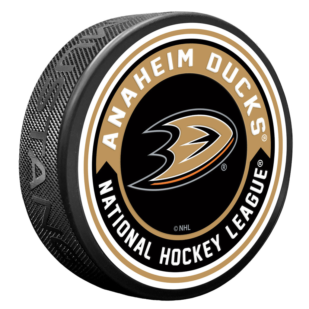 Anaheim Ducks Arrow Textured Puck