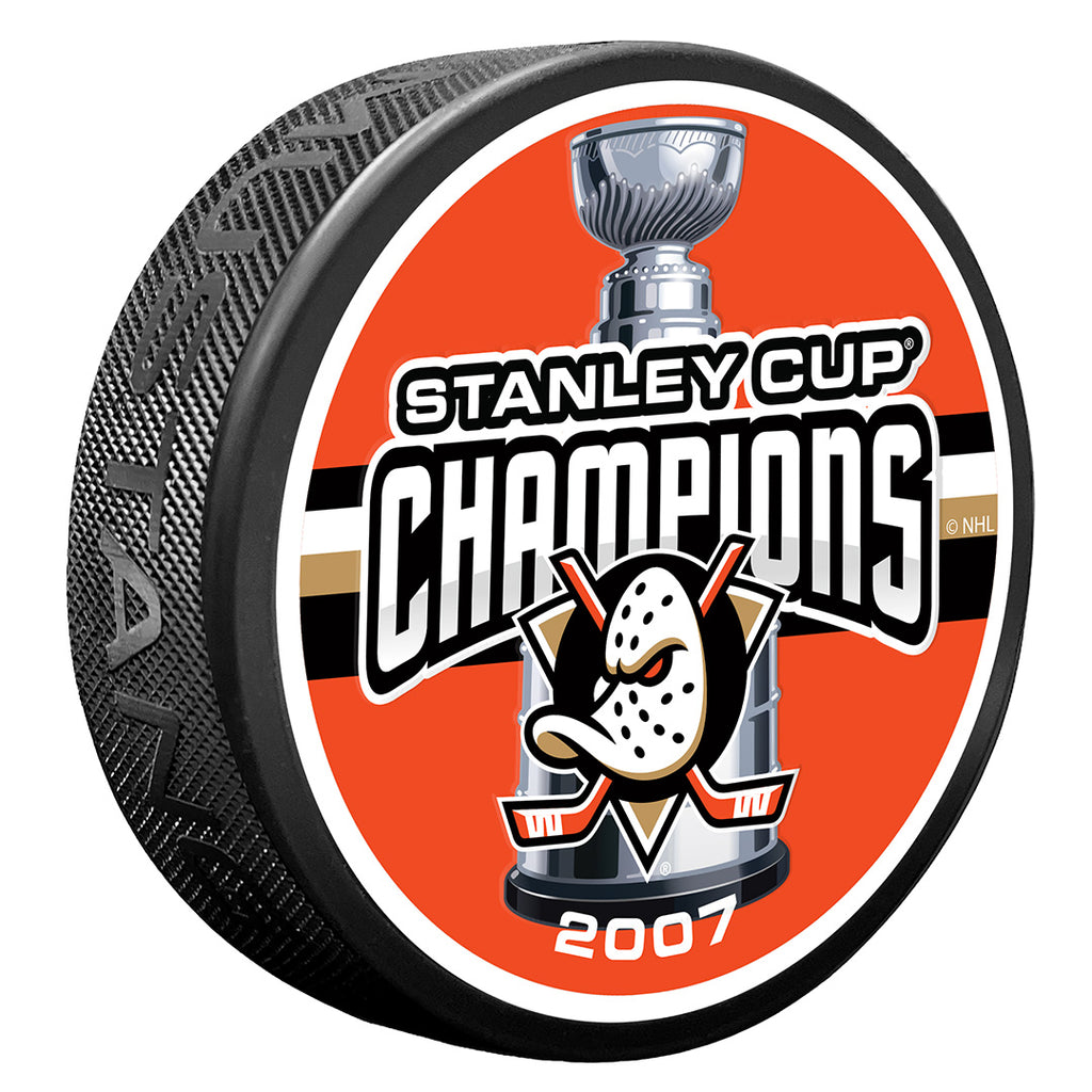 Anaheim Ducks Puck -  1 TIME CHAMP