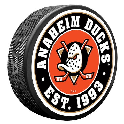 Anaheim Ducks Established Textured Puck