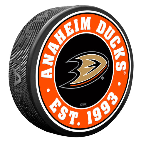 Anaheim Ducks Established Textured Puck